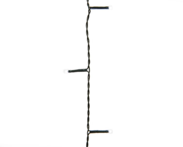 223 Cool White LED 8-Function Twinkle Lights - 17 ft Green Wire
